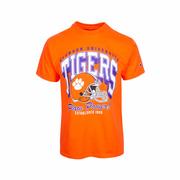 Clemson University Tigers Helmet Short Sleeve T-Shirt: ORANGE