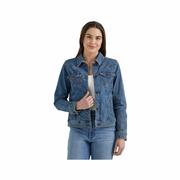 Women's Classic Denim Jacket: BLUE
