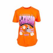 Women's Clemson University Irvine Sheffield Football Short Sleeve T-Shirt: ORANGE
