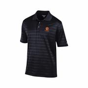 Men's Clemson University Textured Short Sleeve Polo Shirt: BLACK