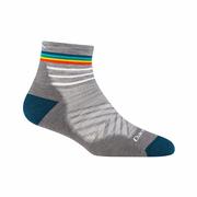 Women's Run Quarter Ultra-Lightweight Running Socks: GRAY