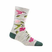 Women's Birds of a Feather Lightweight Lifestyle Crew Socks: GRAY,TAN,MULTI,RED