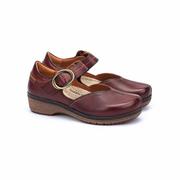 Women's Granada Mary Janes Shoes: BROWN
