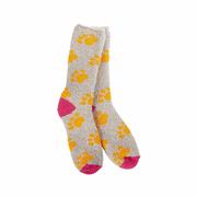 Women's Fireside Crew Socks: 75666_BOBO_PAW
