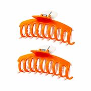 Gameday Hair Clips University of Tennessee Orange and White Hair Clips - 2-Pack: ORANGE_WHITE
