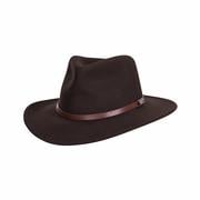 Men's Felt Outback Hat: CHOCOLATE