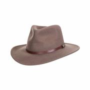Men's Felt Outback Hat: TAN