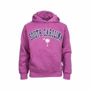Kids' South Carolina Palmetto Moon Tackle Twill Hoodie: BERRY