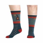 Men's Stoked Cushioned Crew Socks: GREEN