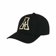Ahead USA Appalachian State Rubber Block Logo Hat: BLACK