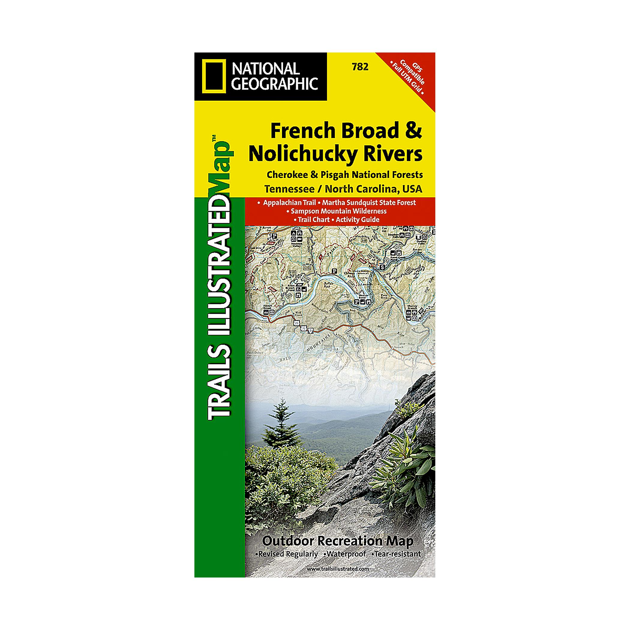 National Geographic Nolichucky/French Broad Map