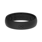 Thin Silicone Ring: BLACK