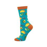 Women's Something To Taco Bout Bamboo Socks: BLUE