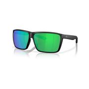 Rincon II 580P Sunglasses - Polarized Plastic: MATTE_BLK2GREEN_MIR