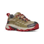 Merrell Youth Moab Speed 2 Low Waterproof Shoes: TAN,BROWN