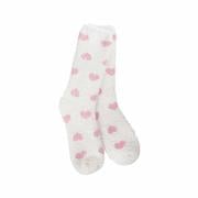 Women's Spring Cozy Crew Socks: 75931_UPDOWN_HEART