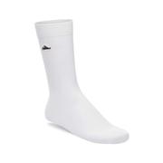 Cotton Ribbed Socks: WHITE