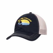 Blue Ridge Conservancy Trucker Hat: BLK_KHAKI