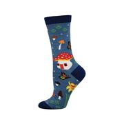 Women's Magical Forest Bamboo Socks: BLUE