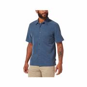 Men's Desert Pucker Dry Short Sleeve Shirt: COLLINS_BLUE