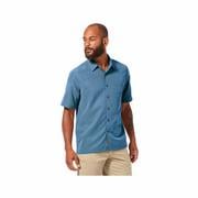 Men's Desert Pucker Dry Short Sleeve Shirt: PARISIAN_BLUE
