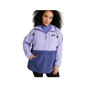 L.L.Bean Women's Mountain Classic Colorblock Anorak Jacket - Curvy: FRENCHLILAC