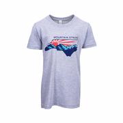 Youth Mountain Strong Hurricane Relief Short Sleeve T-Shirt: BLUE