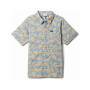 Boys' Rapid Rivers Printed Short Sleeve Shirt: RIPPLE_BLUE_VINE