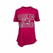 Women's University of South Carolina Maxima Glitter Irvine Short Sleeve T-Shirt: RED