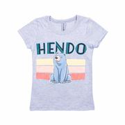 Kids' Hendo Bright Bands Bear Short Sleeve T-Shirt: HTR_GREY