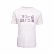 Kids' Life is Better With Goats Short Sleeve T-Shirt: SOFT_BEIGE