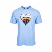 Green Street Waynesville Heart Shaped Hills Short Sleeve T-Shirt: BLUE_CRUSH
