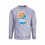 Green Street Boone Split Screen Pine Crew Neck Sweatshirt: CB_GRAY