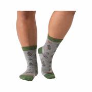 Women's Foliage Lightweight Micro Crew Socks: GRAY