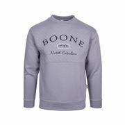Boone Mountains Quilted Crew Sweatshirt: STEEL_GREY