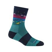 Women's Coolmax Mirror Lake Micro Crew Hiking Socks: BLUE