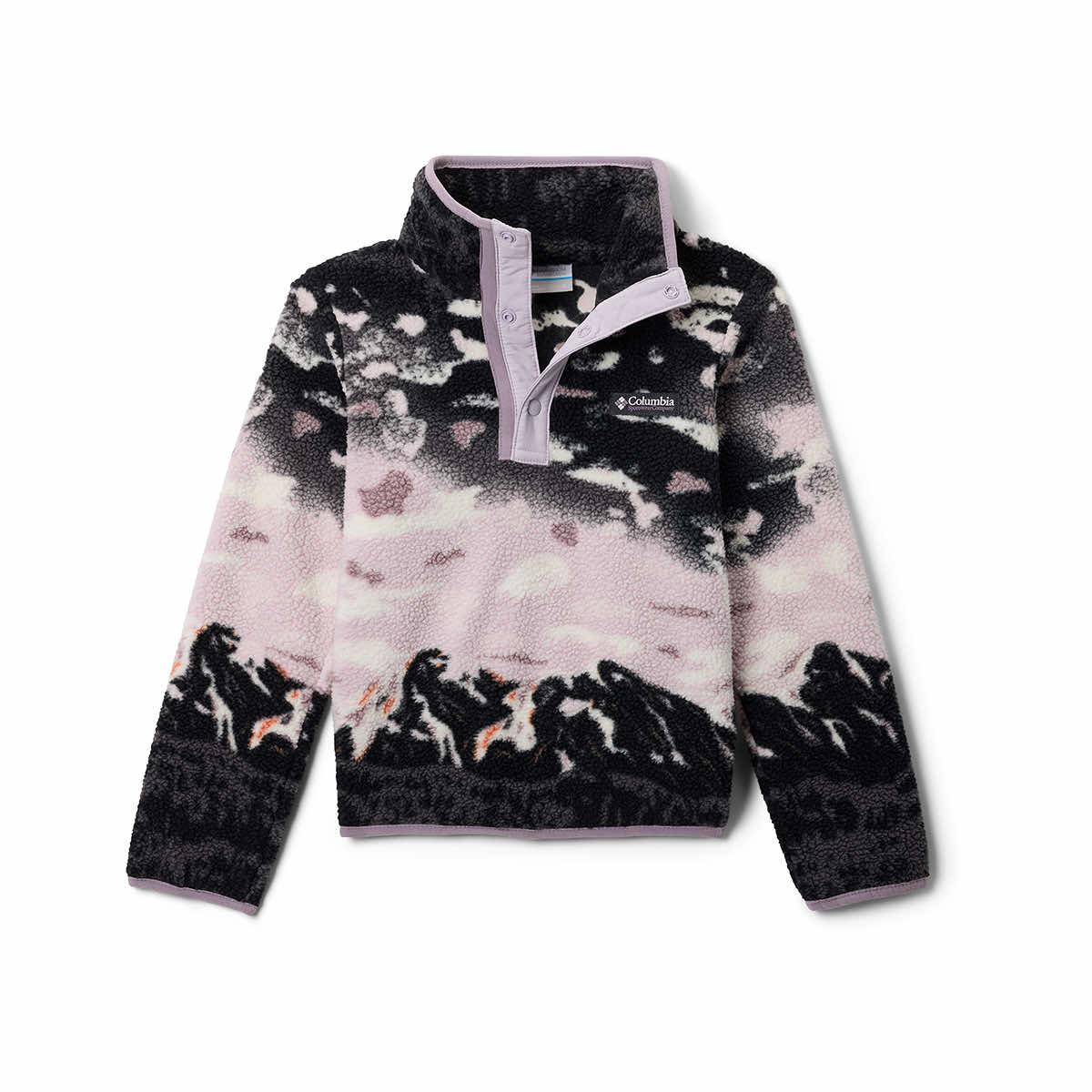 Kids' Helvetia II Printed Half Snap Fleece Pullover