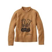 L.L.Bean Women's Signature Original Cotton Rollneck Novelty Sweater: BEAN_BOOTS