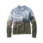 L.L.Bean Women's Signature Original Cotton Rollneck Novelty Sweater: COASTAL