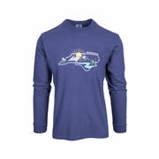 Mountain Strong Helene Recovery Milestone Long Sleeve T-Shirt: BLUE