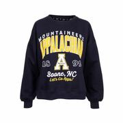 Women's Appalachian State Corvallis Janise Crew Sweatshirt: BLACK