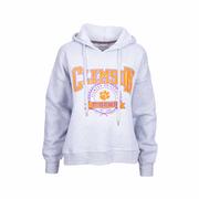Women's Clemson University Gibraltar Salina Hoodie: TAN,GRAY,MULTI