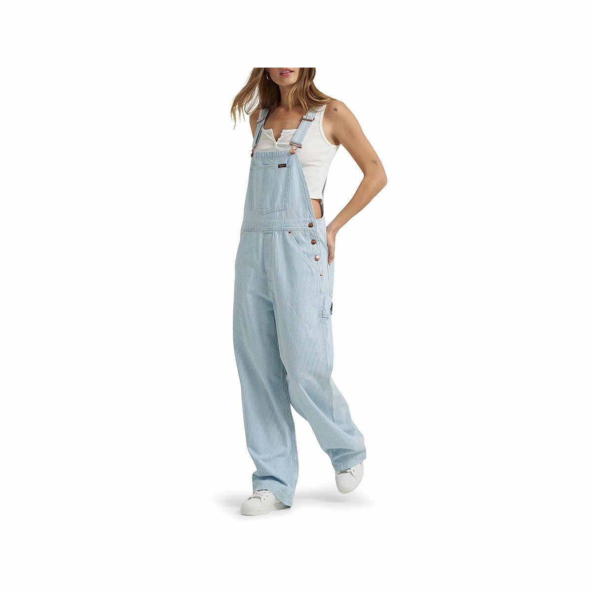 Women's Lainey Wilson Denim Stripe Overalls