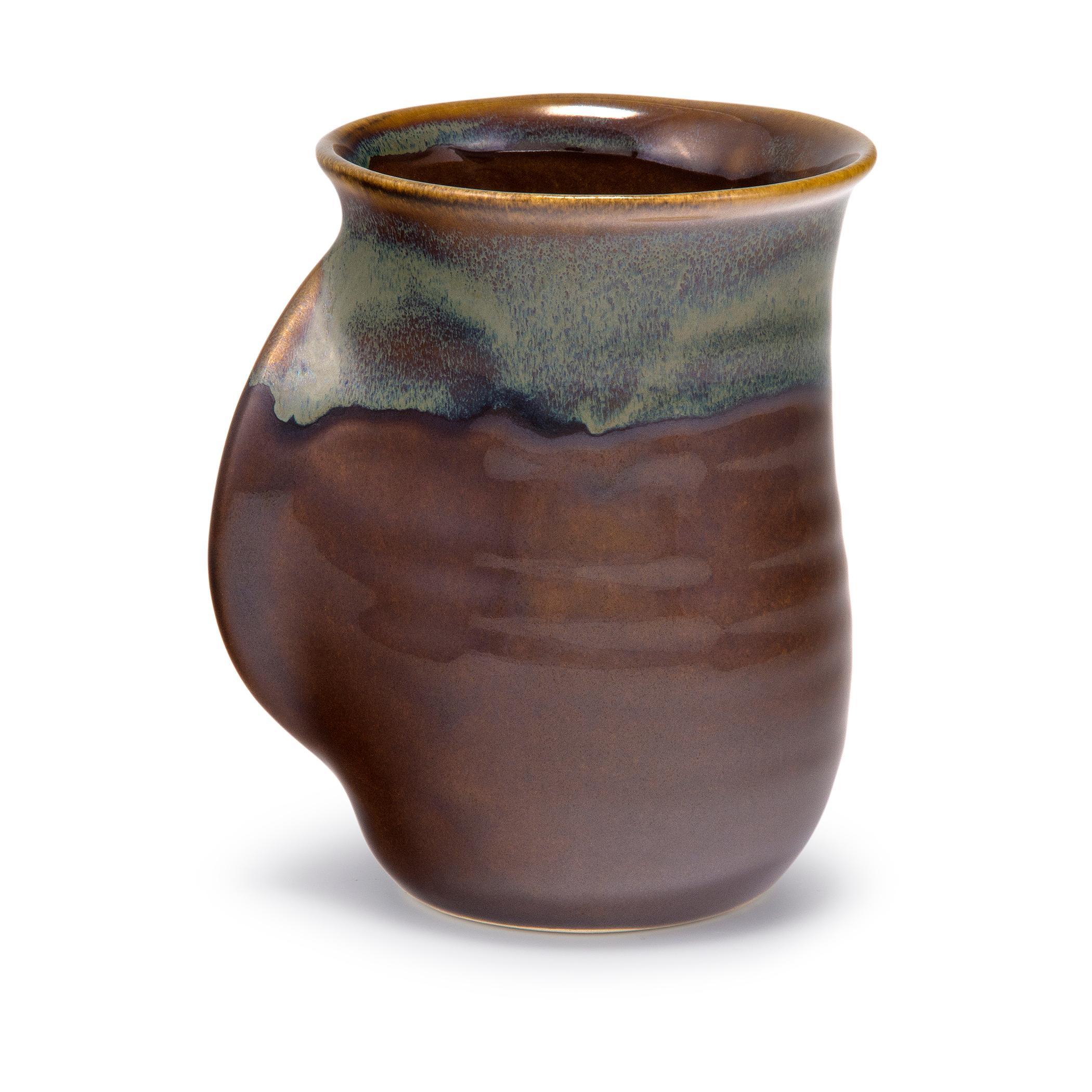 Brown Glaze Small Crock Vase Primitive - Ruby Lane