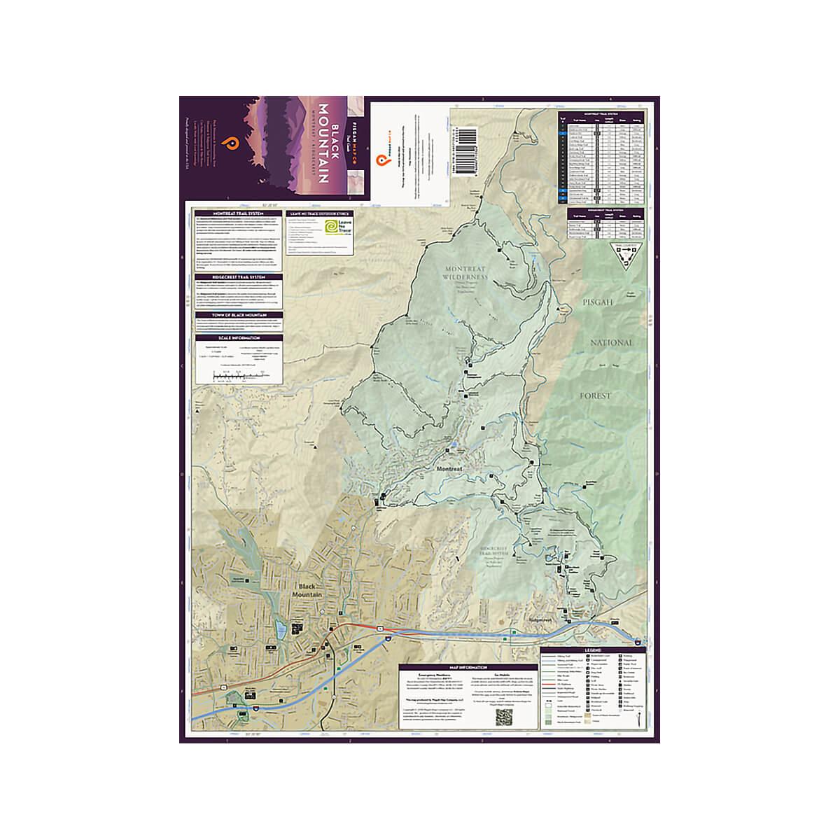 WNC Black Mountain Trail Guide Map