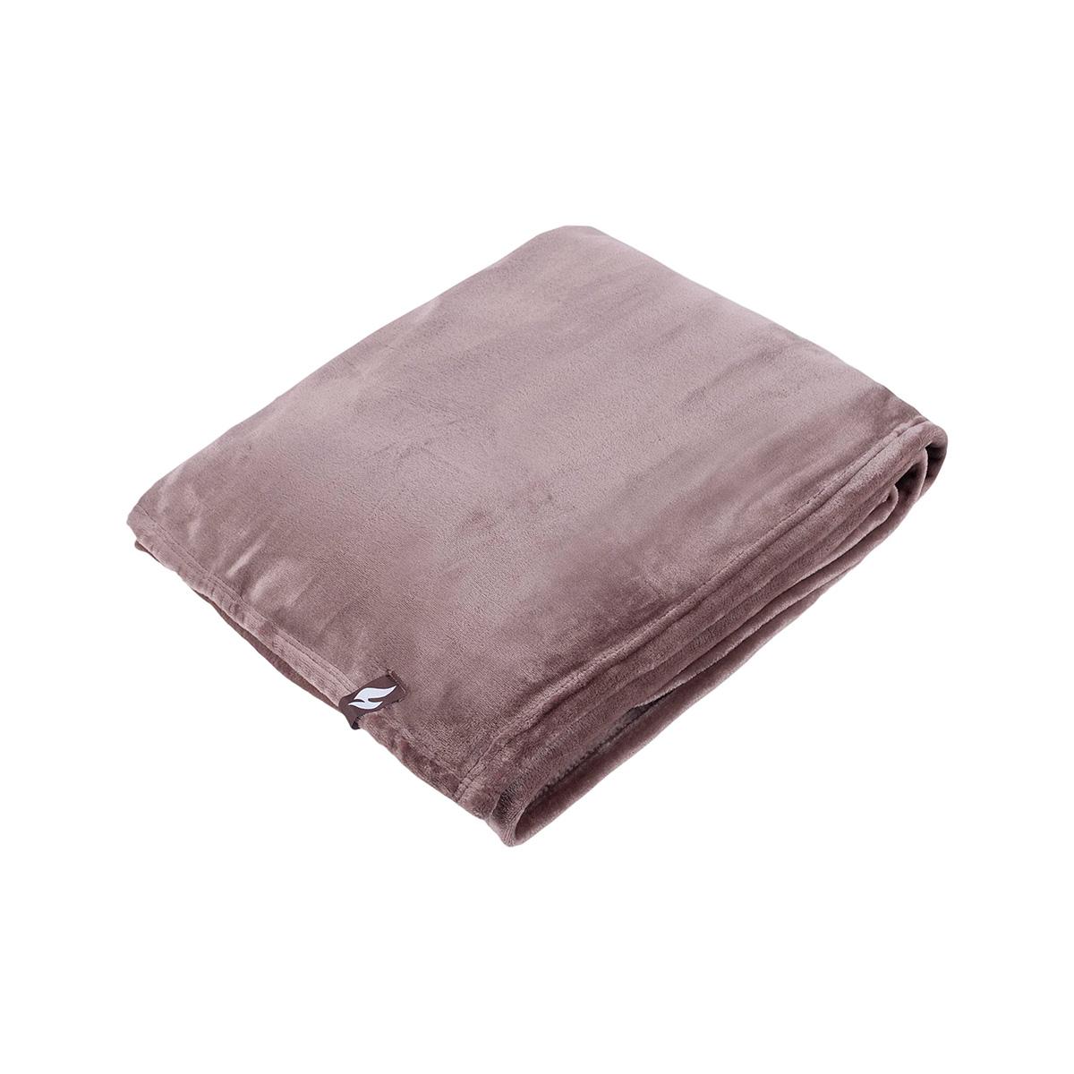 1.7 Tog Heat Holder Thermal Soft Fleece Blanket in Cranberry 180cm x 200cm 