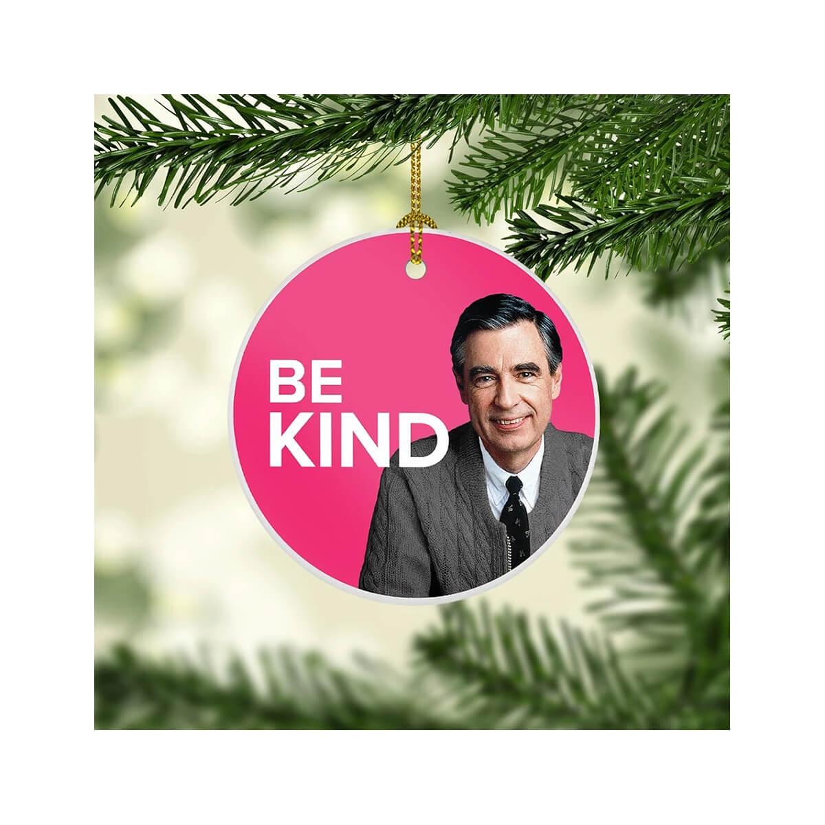 PAPERSALT Mister Rogers Be Kind Christmas Ornament