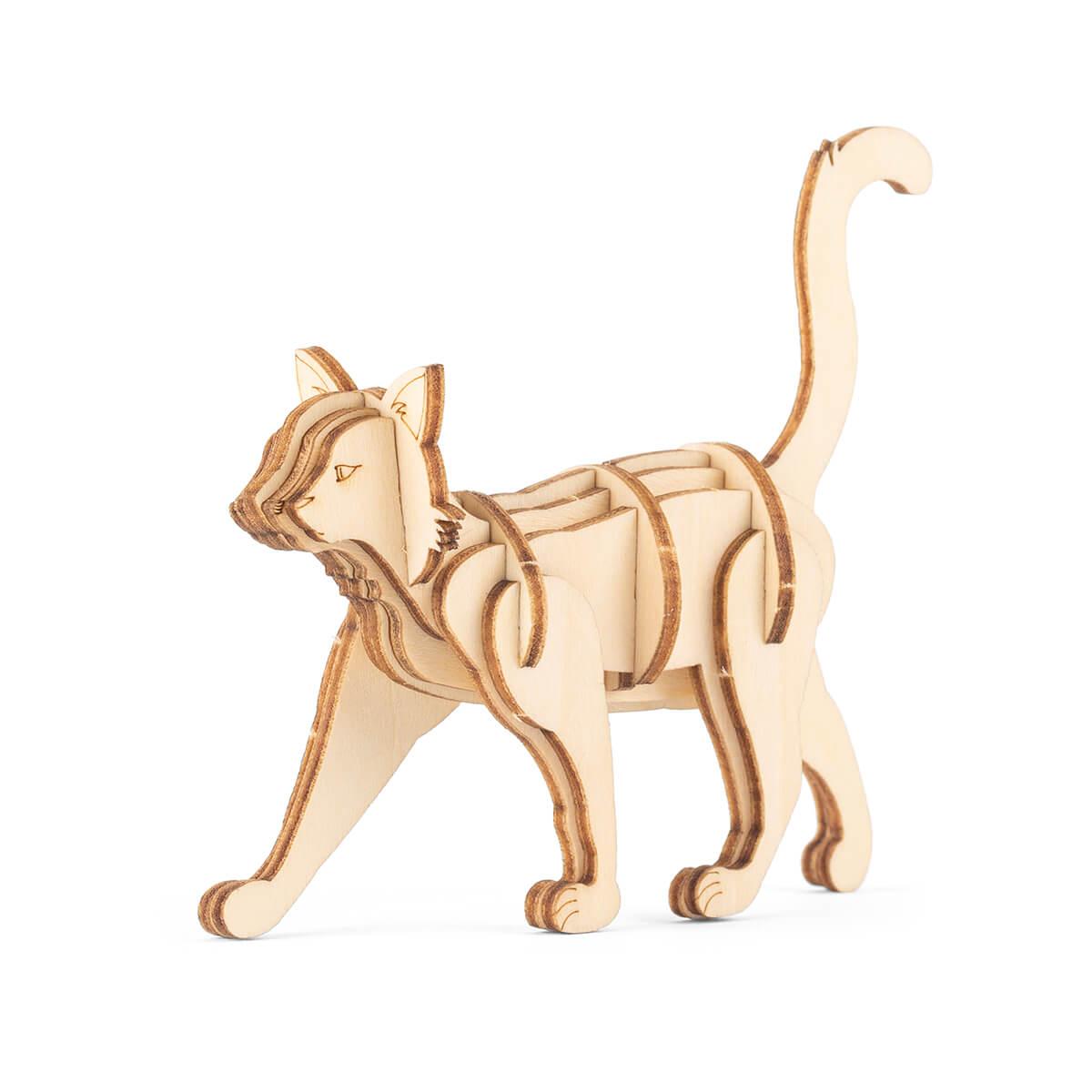 Magife 3D Wooden Puzzle Stretching Cat 