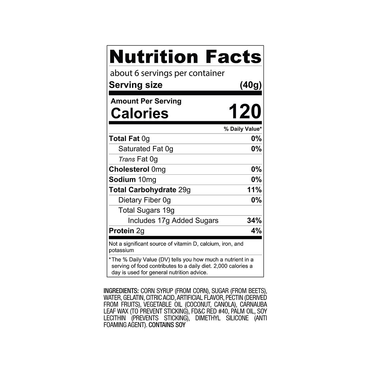 The Original Giant Gummy Bear Candy Cherry