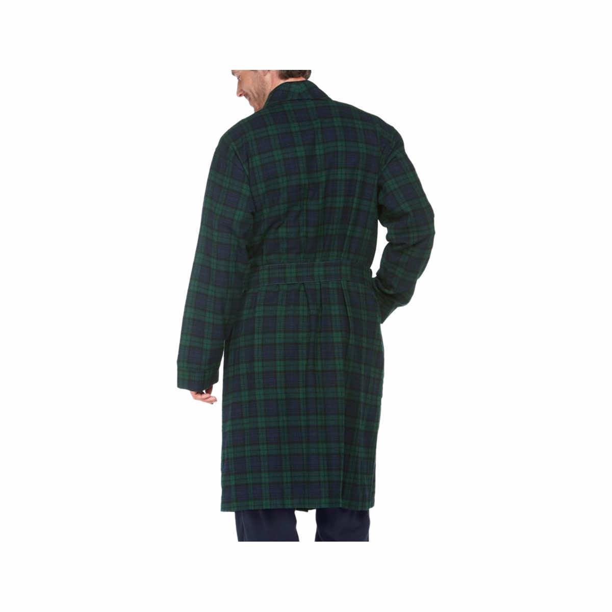 Mast General Store Men's Scotch Plaid Flannel Robe